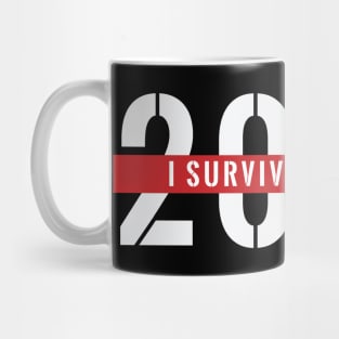 I Barely Survived 2020 Shirt - White Text Mug